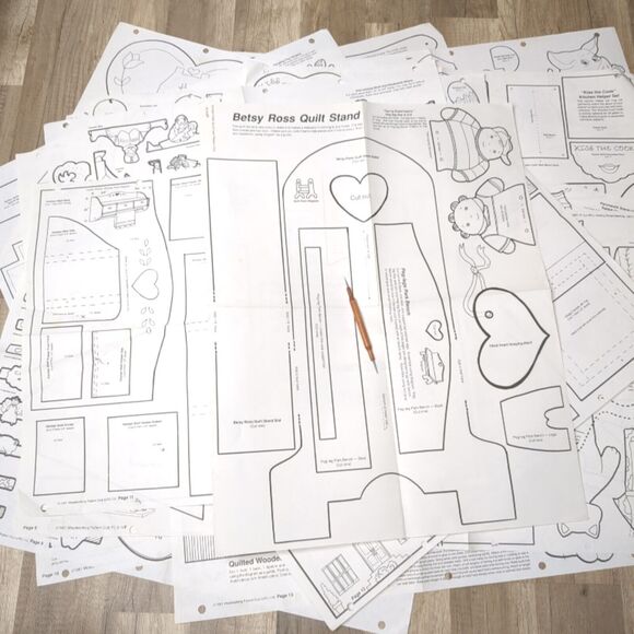 Lot of 20 Wood Craft Patterns Woodworking Pattern Club VTG 1990s - MISC F BONUS - Picture 1 of 16